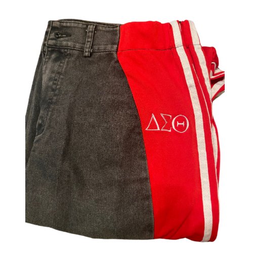π«πΊπ― Striped Wide Leg - -WOMEN'S Denim Pants