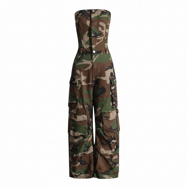 WC Miss Salute-Camouflage Jumpsuit