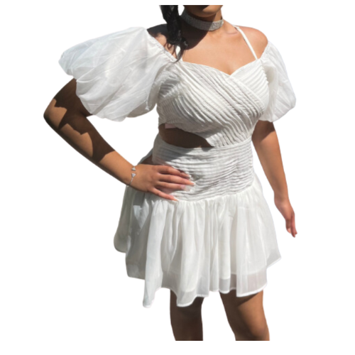 She SO CHIC - Women's Cut-Out WC Dress