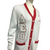 PRE- ORDER -π«πΊπ― -Delta Sigma ThetaSorority- White Chenille Cardigan Sweater-FREE SHIPPING!