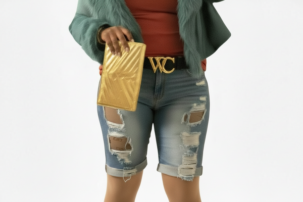 Miss Cut It Out - Women Ripped Denim Shorts -SALE!