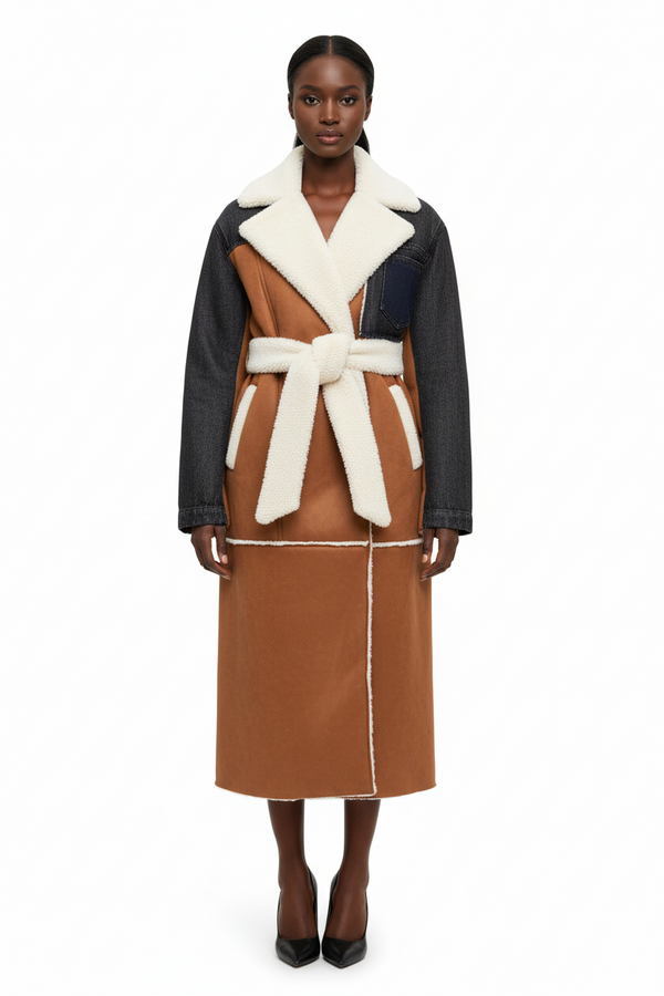 Miss Authentic - Denim Patchwork Coat SALE!