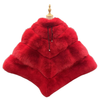 Miss Delta Fierce- Fox Fur Large Poncho