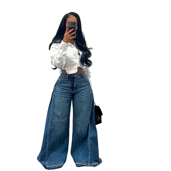 Indigo Girl - Flared Pants Jeans