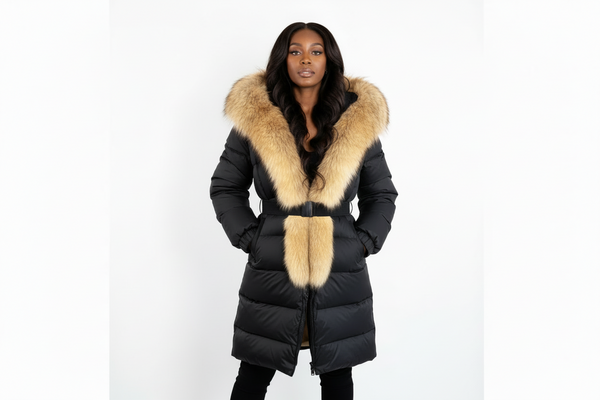 Big Burr Chic - Women Fur Parka Coat-SALE!