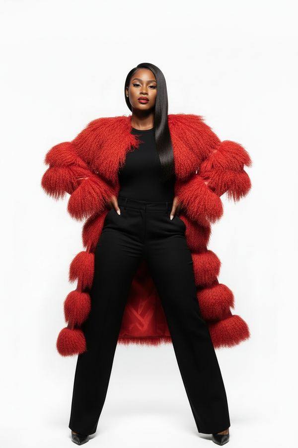 The Campbell- Mogolian Fur Winter Coat