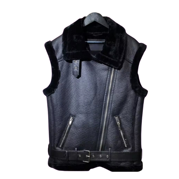 Miss Proper-Women's Faux Leather Fur Vest