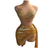 Draped in Gold - Women's Evening Dress