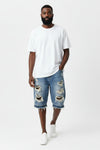 Worthy Bros Big & Tall Baggy Denim Shorts