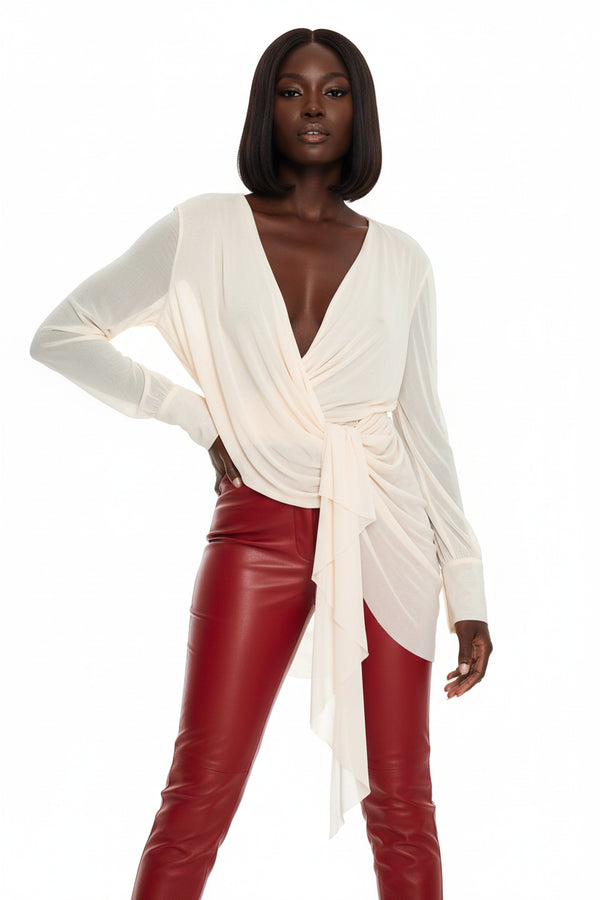 Miss Autumn - Ruffle Backless Top