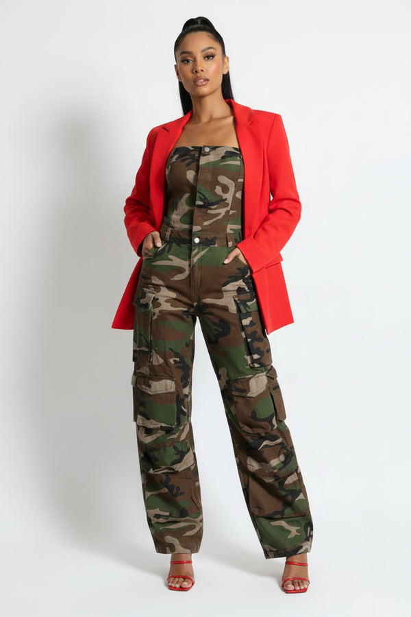 WC Miss Salute-Camouflage Jumpsuit