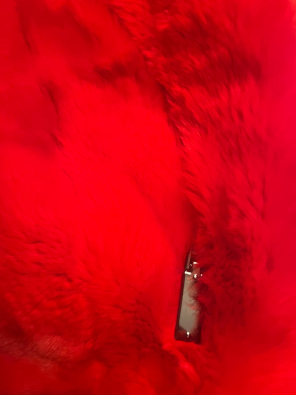 Since 1913 - Large Custom Faux Fur pouch -SAMPLE SALE!