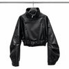 On Her Terms - Faux-Leather Moto Jacket