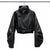 On Her Terms - Faux-Leather Moto Jacket