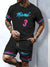 Worthy Bros Casual Breathable Short Sleeve & Shorts Set
