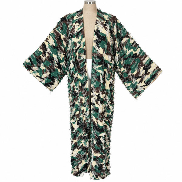 Undefeated Her - Camouflage Denim Cardigan