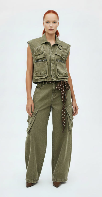 Miss Beyond Standard -Denim Suit