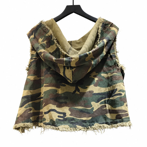 Camo City - Hooded Vest & Wide-Leg Pants