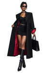 Red Alert - Longline Single-Button Blazer