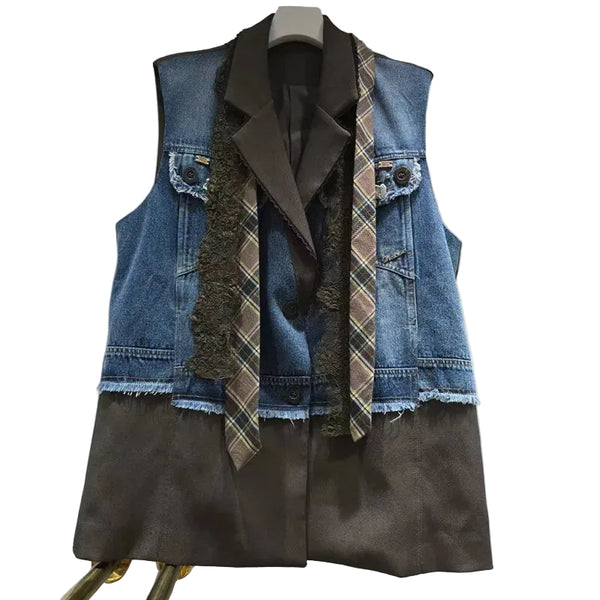 Easy Edge - Denim Lapel Vest