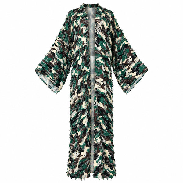 Undefeated Her - Camouflage Denim Cardigan