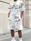 Worthy Bros 3D Print Short Sleeve & Shorts Set