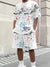 Worthy Bros 3D Print Short Sleeve & Shorts Set