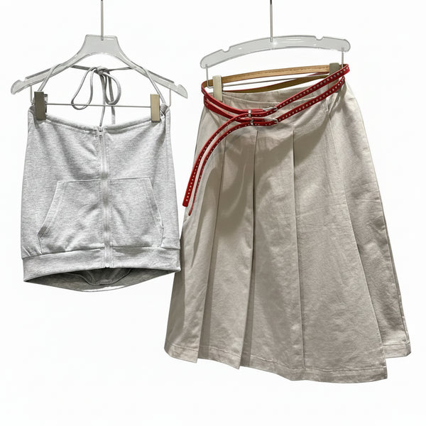SkoolChic - Pleated Skirt Set