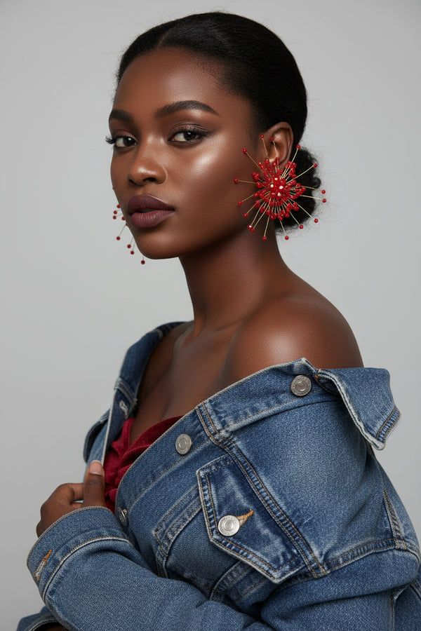Her Dots - Crystal Beaded Earrings FREE SHIPPING!