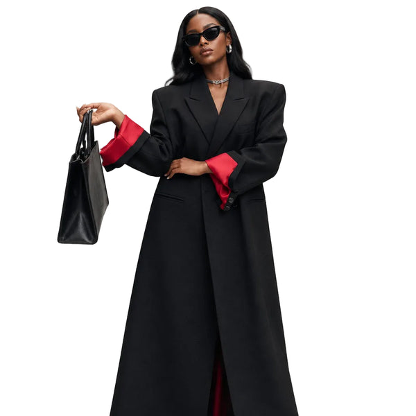 Red Alert - Longline Single-Button Blazer
