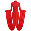 Afterglow - Stand-Collar Long-Sleeve Dress