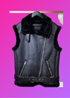 Miss Proper-Women's Faux Leather Fur Vest