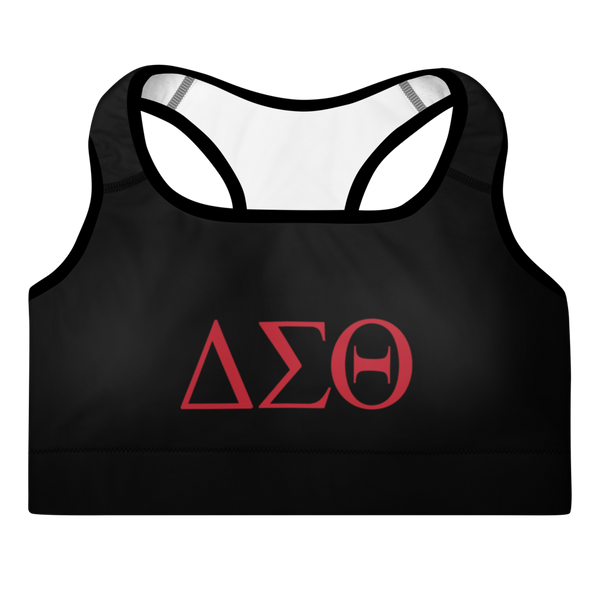 𝚫𝚺𝛩 - Sports Bra (BLACK)
