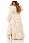 Heiresses - Women’s Faux Mongolian Coat - FREE Shipping