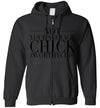NOT YOUR AVERAGE CHICK ZIP-UP HOODIE -Zip-Up Hoodie - Worthy Chic