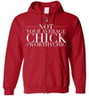 NOT YOUR AVERAGE CHICK ZIP-UP HOODIE - Zip-Up Hoodie - Worthy Chic