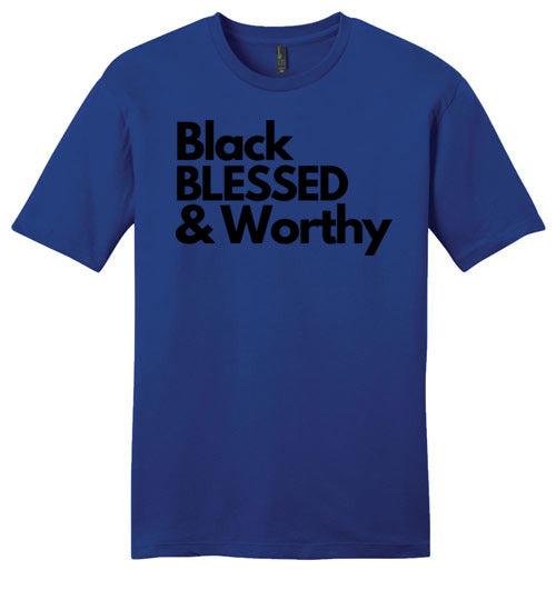 Black Blessed Worthy - Men's Tee