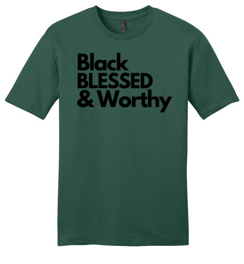 Black Blessed Worthy - Men's Tee