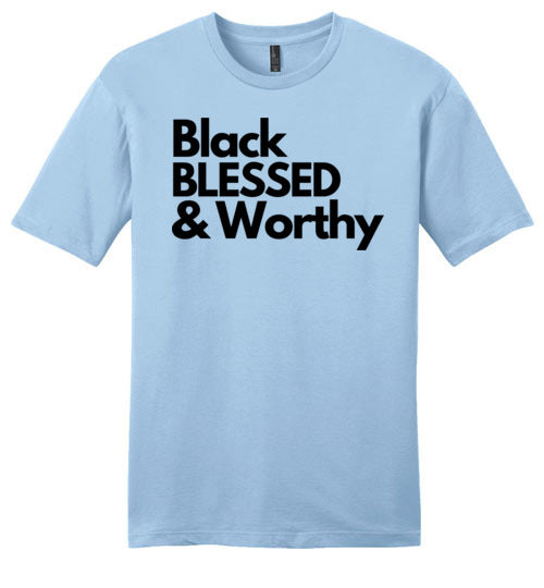 Black Blessed Worthy - Men's Tee