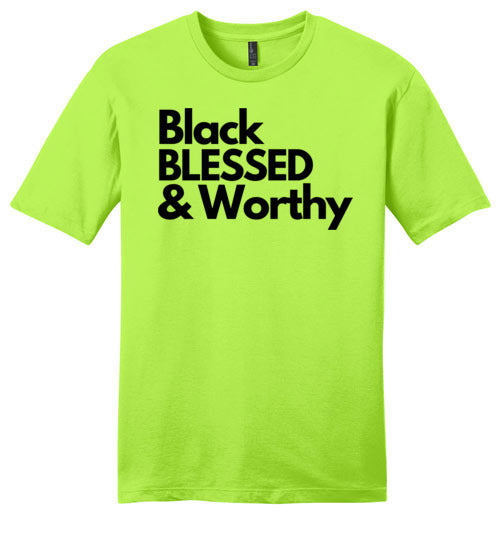 Black Blessed Worthy - Men's Tee