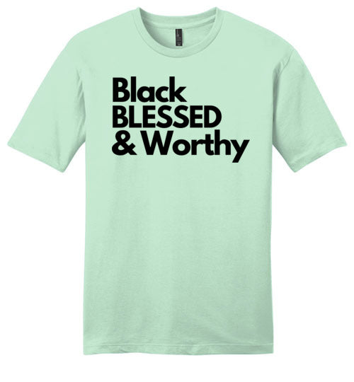Black Blessed Worthy - Men's Tee