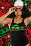 She is like Collard Greens &- WOMEN'S SWIMSUIT - JUNETEENTH