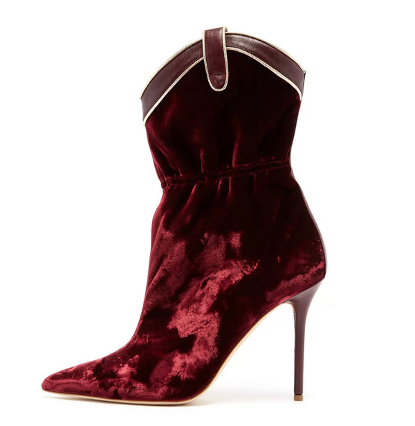 Miss Sassy - Velvet Booties -SALE!