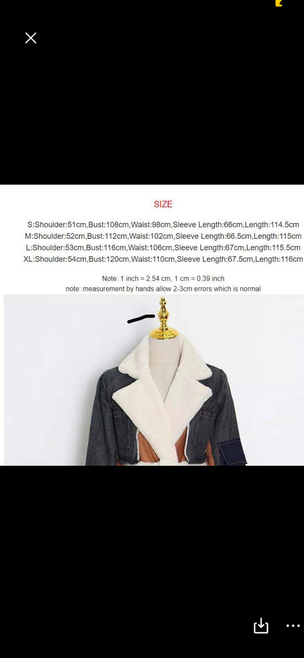 Miss Authentic - Denim Patchwork Coat SALE!