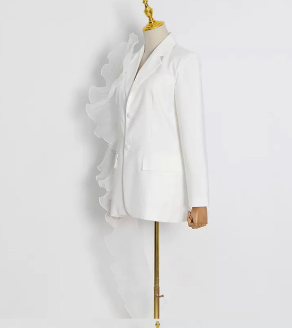 Miss Duece - Women's Ruffle Blazer