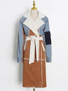 Boss Chic- Denim Patchwork Coat - Worthy Chic