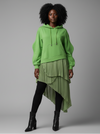 Miss Sweet Pea -Women's Hooded Shirt Dress
