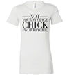 NOT YOUR AVERAGE CHICK! - Worthy Chic Ladies Fitted Tee! - Worthy Chic