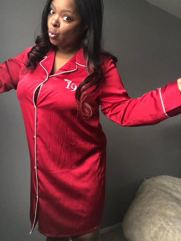 Since 1913 - Silk Pajama Shirt Dress -SOLD OUT - Worthy Chic