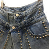 Miss Duce - Denim Rivet Casual Shorts- SALE - Worthy Chic